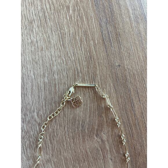 Kendra Scott Reid Faceted Gold Long Pendant Necklace in Cobalt Howlite - Picture 6 of 6